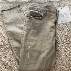 CURRENT/ELLIOT Grey Distressed Skinny Jeans